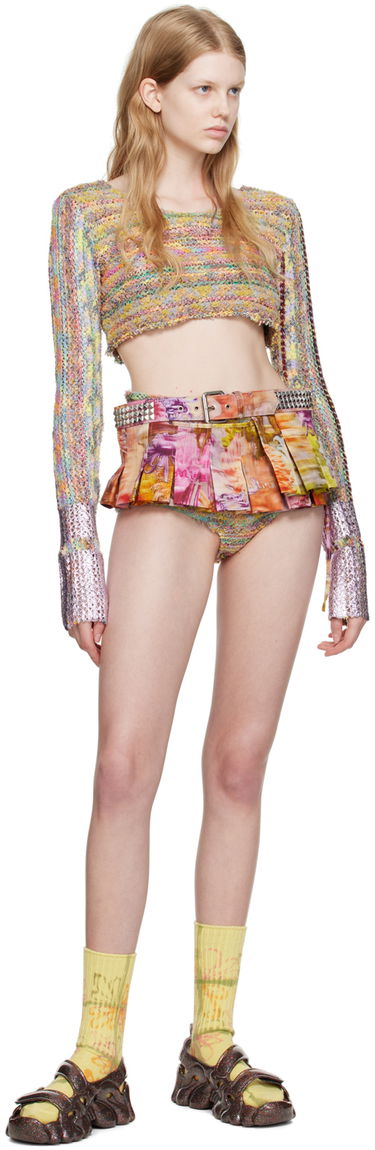 Trusser Collina Strada Collina Strada Vitelli Edition Tap Knit Shorts Flerfarvet | XXV6420 RECYCLED YARN, 3