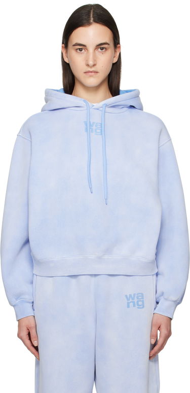 Sweatshirt Alexander Wang Alexander Wang Puff Logo Cropped Hoodie Blå | 4CC3242108, 0