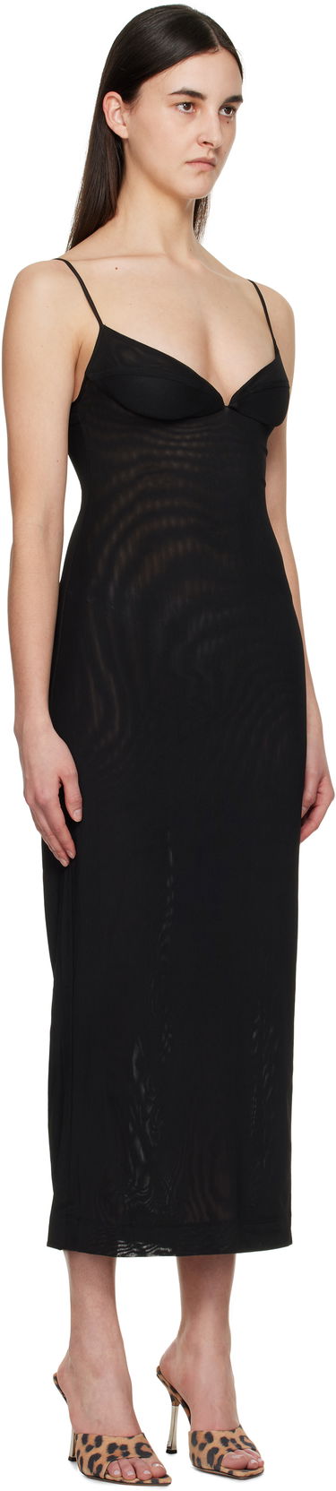 Kjole Miaou Miaou Florence Midi Slip Dress Sort | 5067PM1BLK, 1