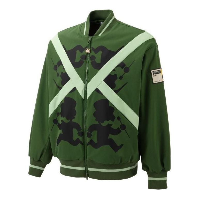 Bomberjakke Puma Staffonly X Monopoly Bomber Jacket Grøn | 539893-80, 0