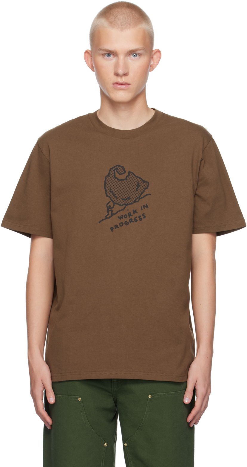 T-shirt Carhartt WIP Move On Up Graphic Print T-Shirt Brun | I033988
