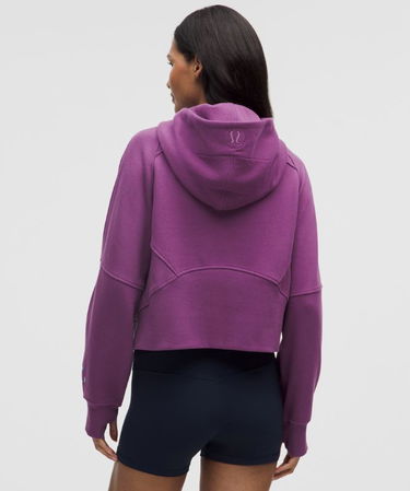 Sweatshirt lululemon Oversized Cropped Full Zip Hoodie Lilla | prod20000051, 2