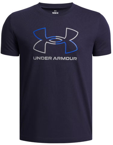 T-shirt Under Armour GL Foundation Short Sleeve T-Shirt with Split Outline Logo Mørkeblå | 6005010-410, 0