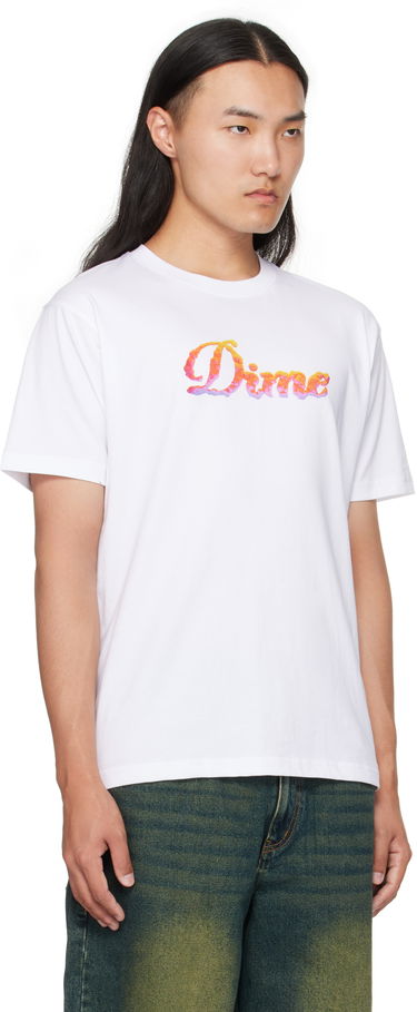 T-shirt Dime Cursive Cloud T-Shirt Hvid | DIMEFA2564WHT, 1