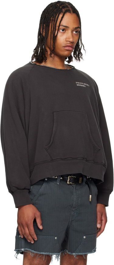 Sweatshirt Enfants Riches Déprimés Enfants Riches Déprimés Raglan Logo Sweatshirt Sort | 020-477, 1