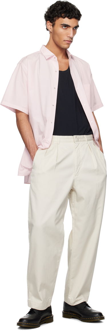 Skjorte NANAMICA Nanamica Regular Collar Wind Short Sleeve Shirt Lyserød | SUGS405U, 3