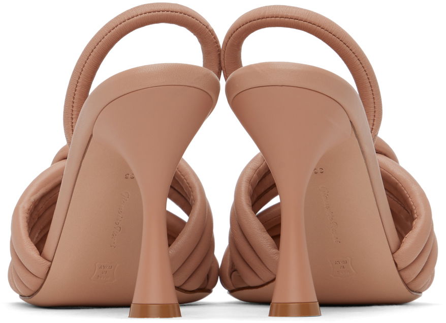 Sneakers og sko Gianvito Rossi Ottavia Knotted Heeled Sandals Lyserød | G32458.95LAC.NAP, 1