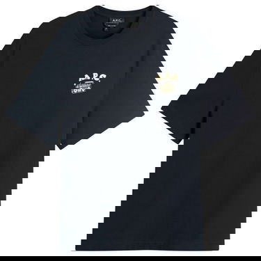 T-shirt A.P.C. Men's Disco Print T-Shirt, Size Small Mørkeblå | COHGS-M26530-IAK, 1