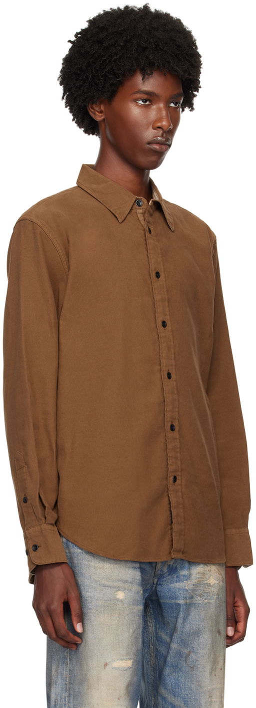Skjorte rag & bone Rag & Bone Men's Finch Casual Shirt Brun | MBW24FA004CRML, 1