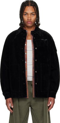 Andersson Bell Padded Velvet Denim Shirt