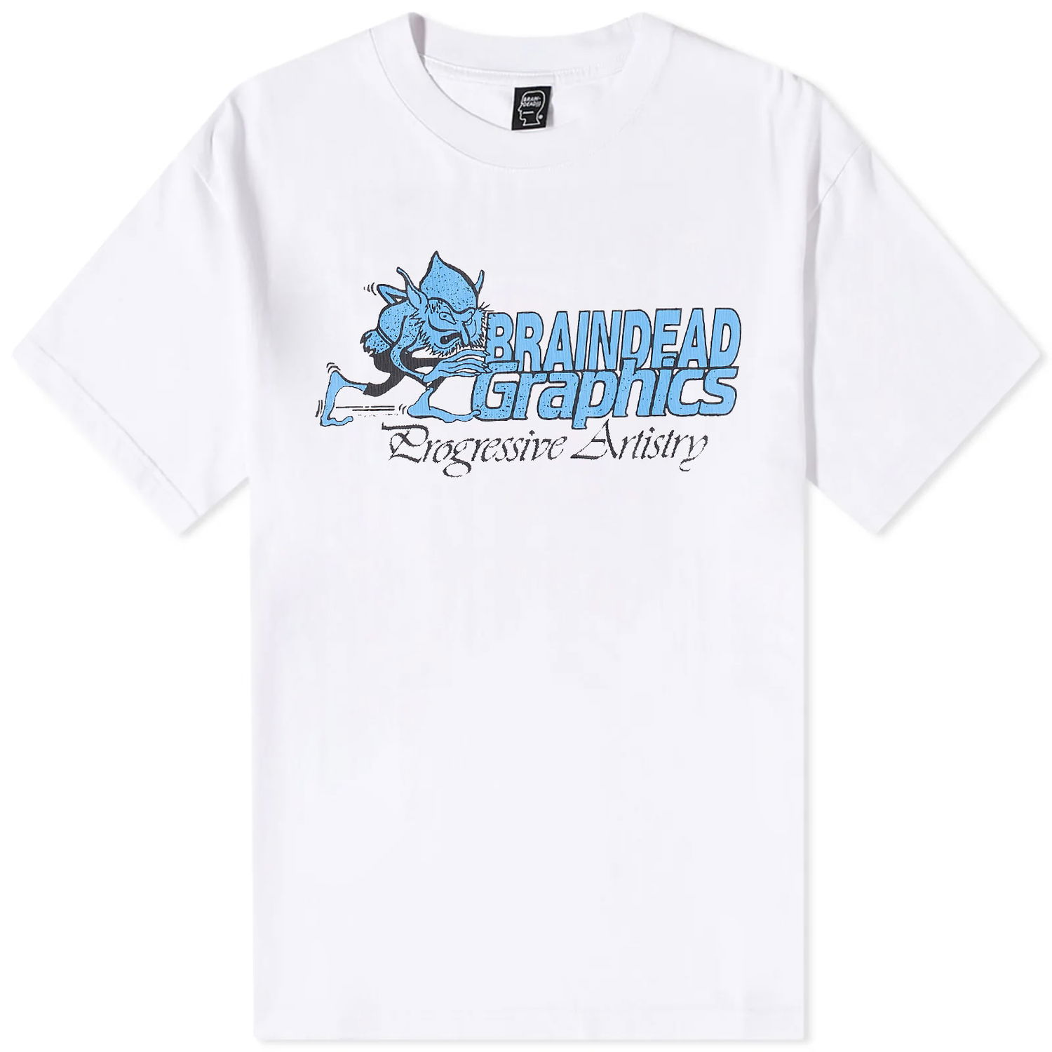 T-shirt Brain Dead Progressive Artistry Tee Hvid | BDS23T00002871WH01, 0