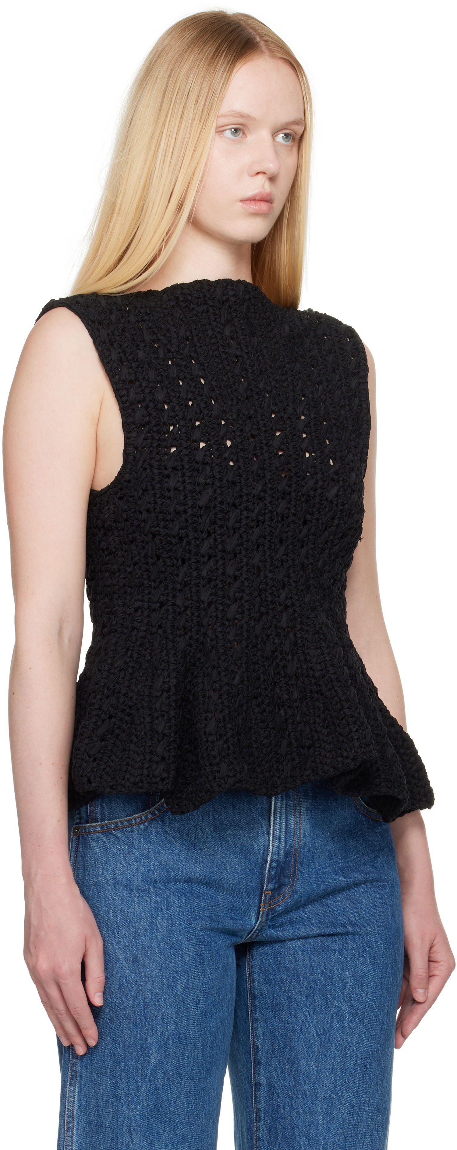 Tanktop Khaite Khaite Yuka Peplum Knit Top Sort | 18006130, 1