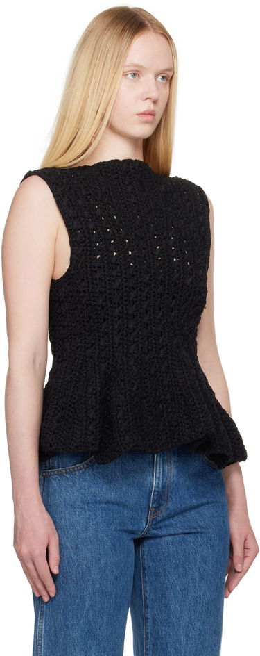 Tanktop Khaite Khaite Yuka Peplum Knit Top Sort | 18006130, 1