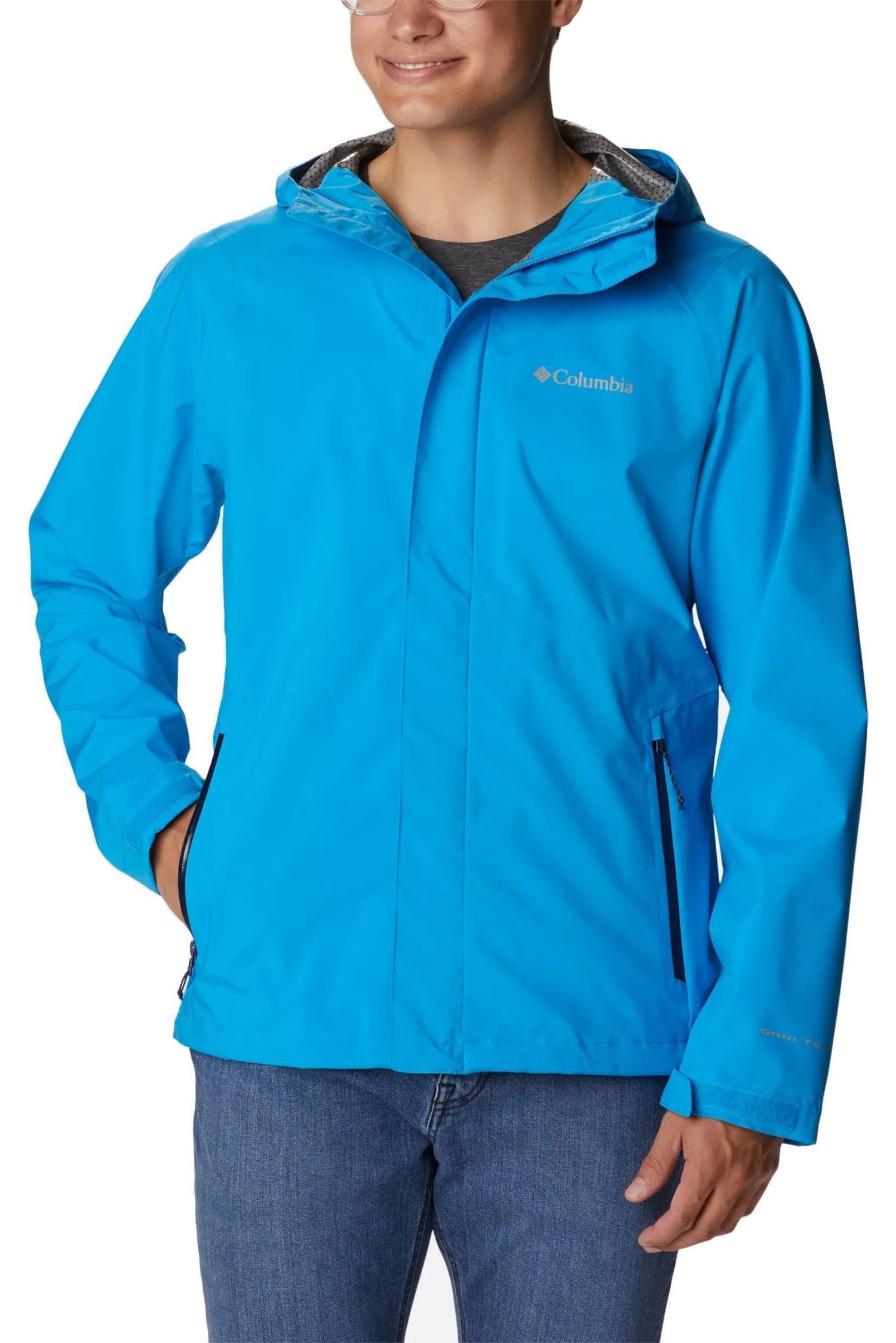 Jakke Columbia Earth Explorer™ Waterproof Shell Jacket Blå | 1988612-491, 0