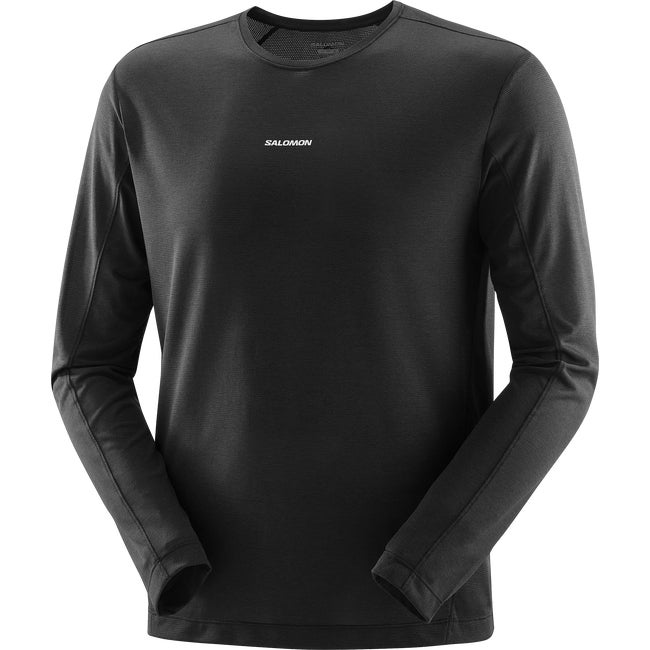 T-shirt Salomon Shakeout Core Long Sleeve T-Shirt Sort | LC2424400, 1