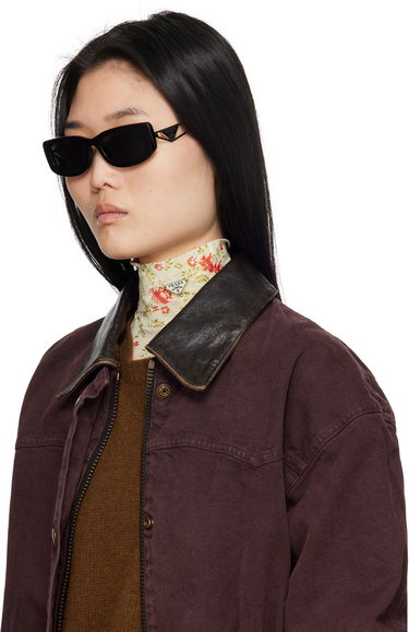 Solbriller Prada Triangle Logo Sunglasses Sort | 0PR 14YS 8056597627375, 3