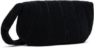 Skuldertaske Collina Strada Collina Strada Pleated Caterpillar Messenger Bag Sort | XX9023, 2