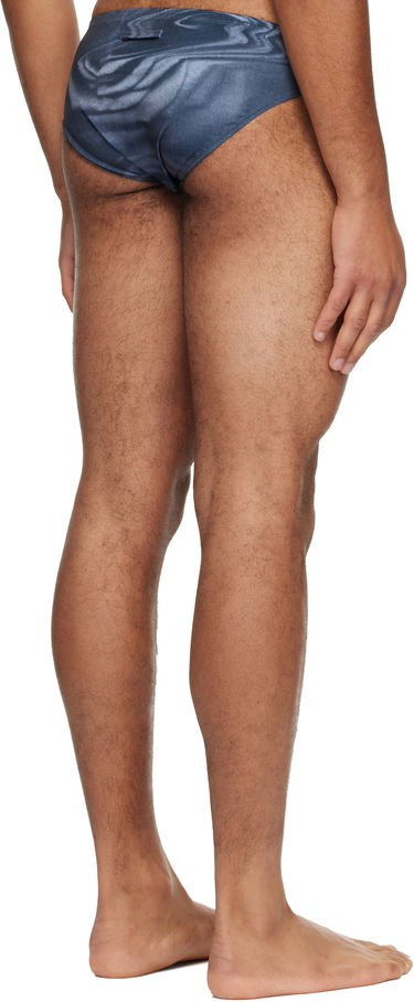 Badetøj Jean Paul Gaultier 'The Blurry Roses' satin-effect swim briefs Blå | 25/04-M-SW080-J023P-010200, 2