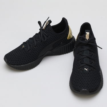 Sneakers og sko Puma Defy Varsity Wn's black - metallic gold Sort | 191148 01, 2