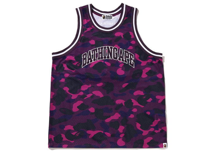 Tanktop BAPE Color Camo Basketball Tank Top Lilla | 1I30-108-019, 0