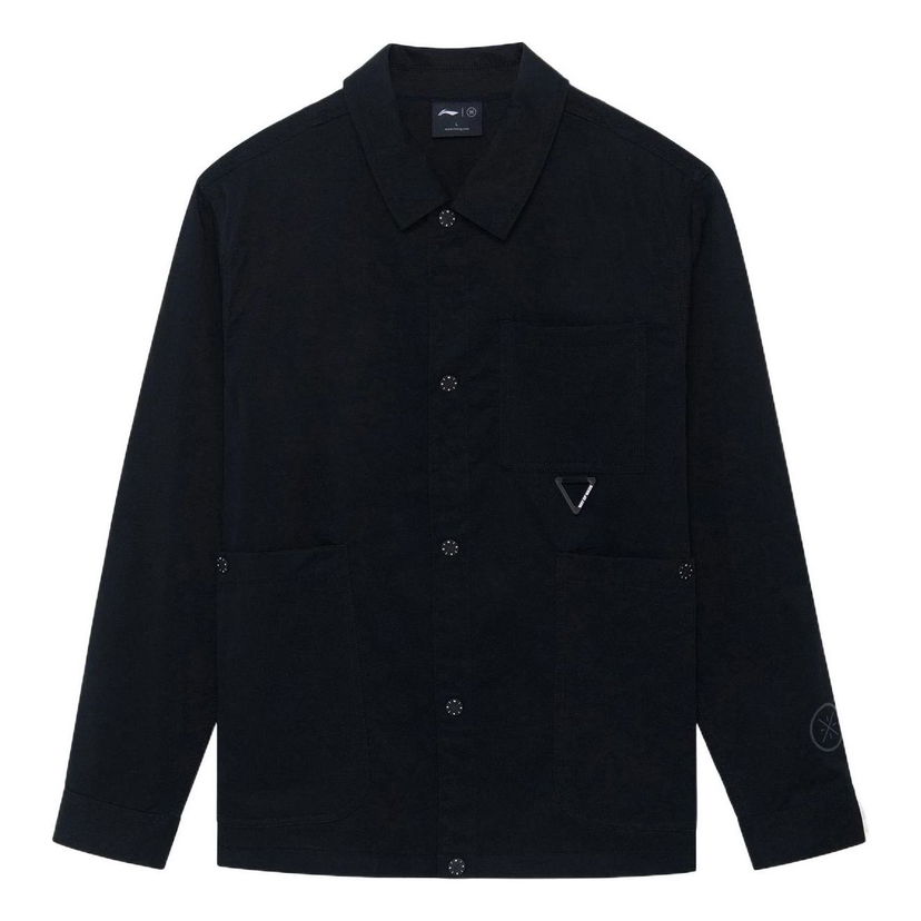 Jakke Li-Ning Wade Graphic Jacket Sort | AFDS397-1
