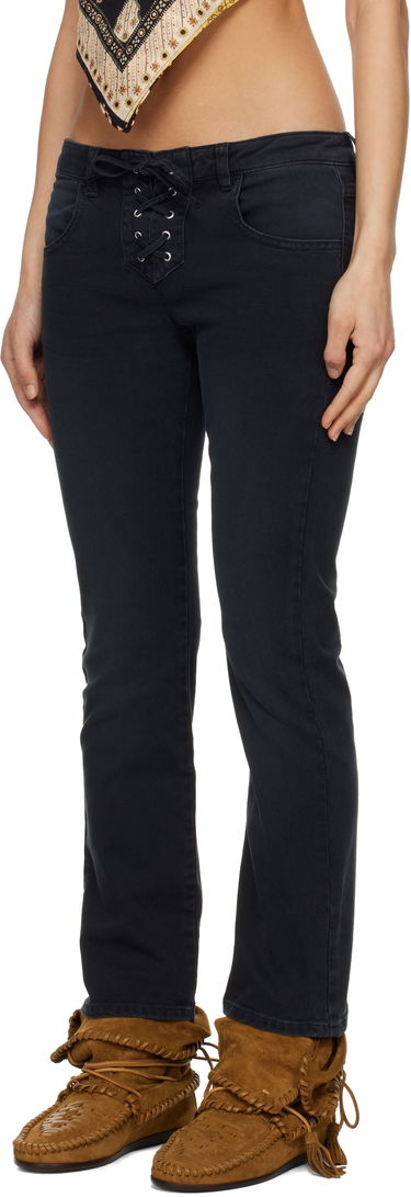 Jeans ISABEL MARANT Isabel Marant Vanel Lace-Up Jeans Sort | PA0544FB-C2H02I, 3