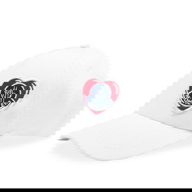 Kasket Moncler Heart Logo Baseball Cap Hvid | 3B000-0U162-23-001, 0
