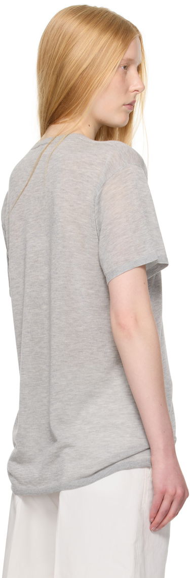 T-shirt TOTEME TOTEME Knit T-Shirt Grå | 253-WRT0531-YA0079, 2