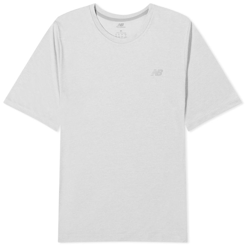 T-shirt New Balance Men's NB Athletics Run T-Shirt Athletic Grey Grå | MT41253_AG