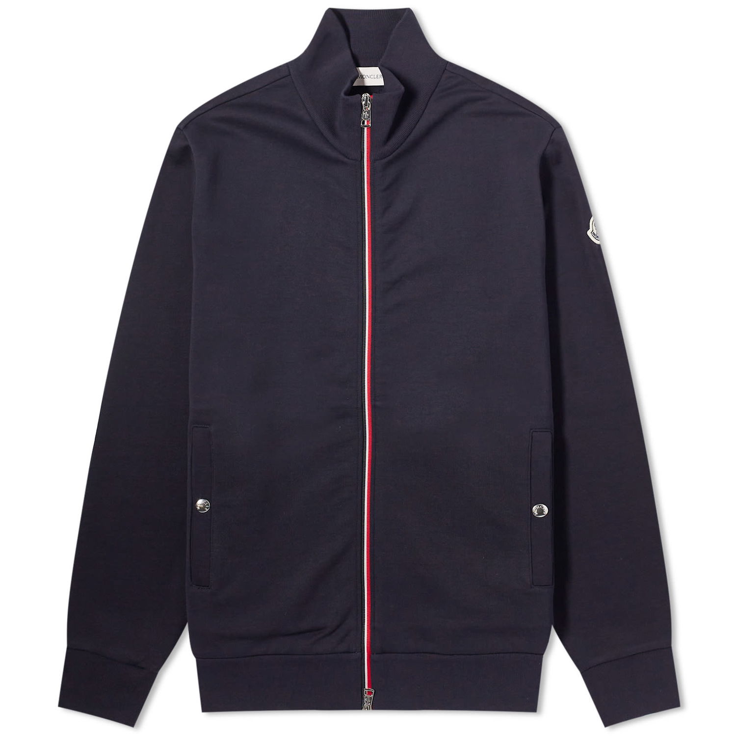 Sweater Moncler Zip Up Tricolor Cardigan Mørkeblå | 8G000-67-809KR-778, 0