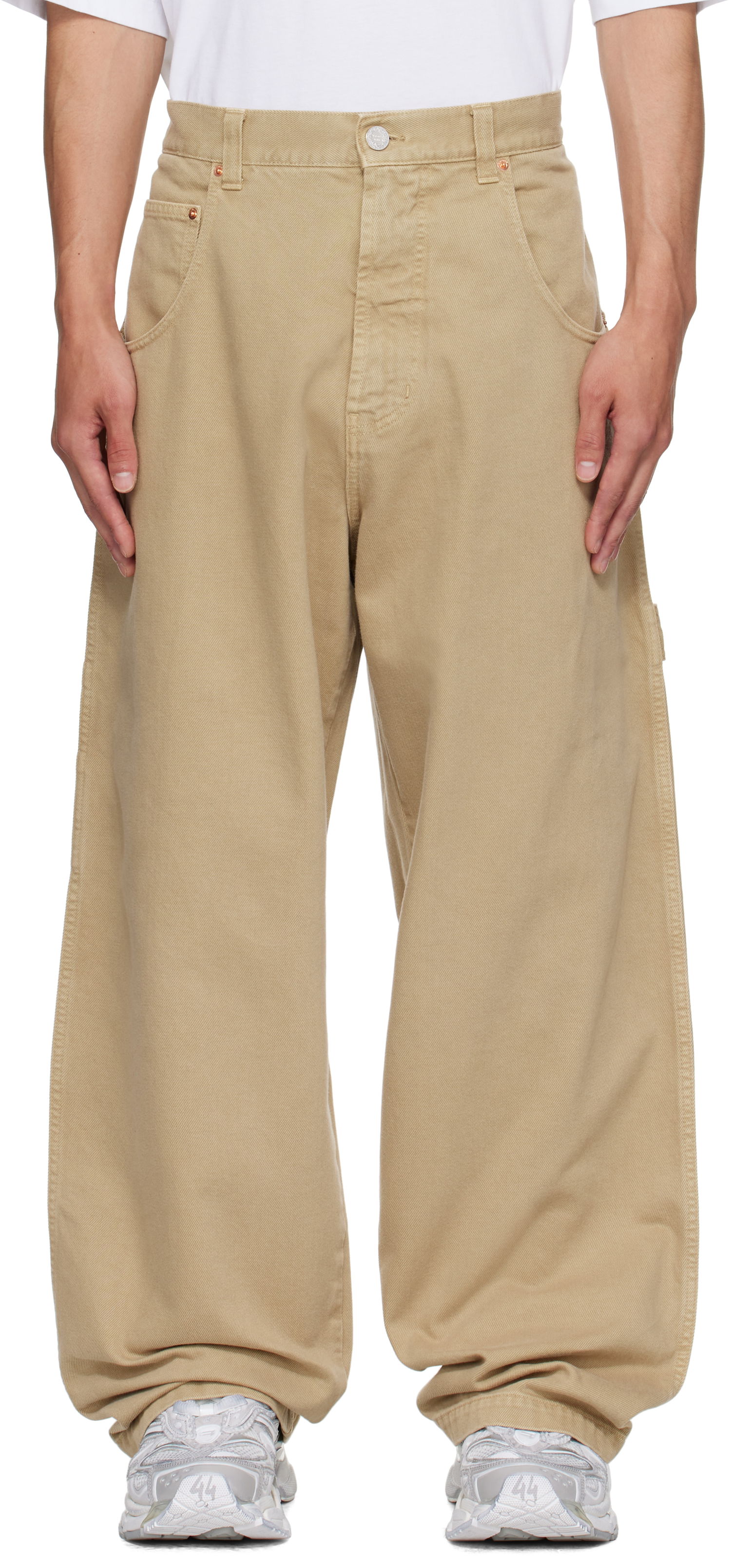 Jeans VETEMENTS Vetements Hip-Hop Pants Beige | UH76PA250BE, 0