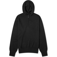 Sweatshirt Burberry Wool Half Zip Hooded Knit Sort | 8075887-A1189, 1