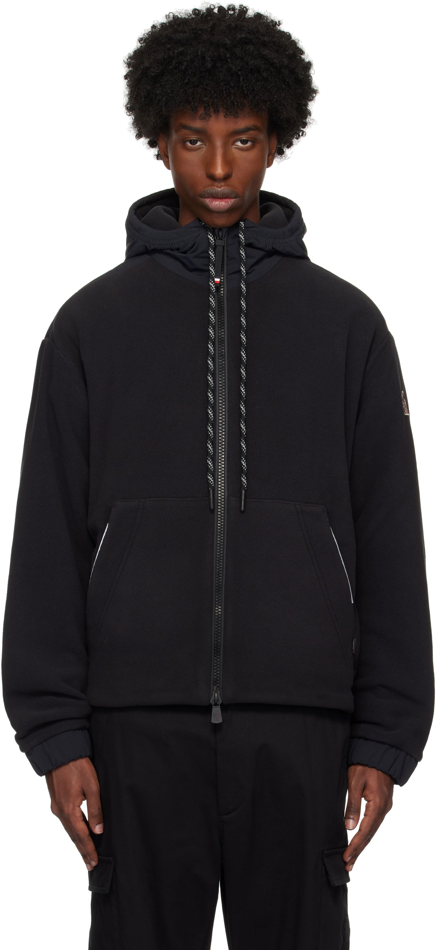 Bomberjakke Moncler Fleece Jacket Sort | J20978G0000189AK8, 0