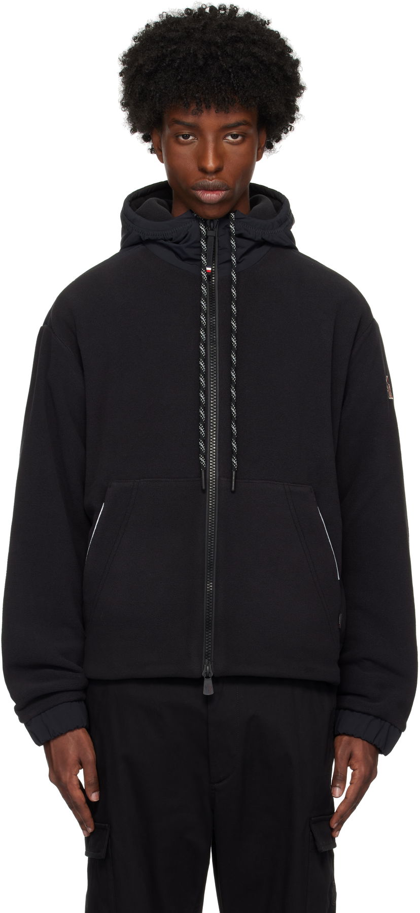 Bomberjakke Moncler Fleece Jacket Sort | J20978G0000189AK8