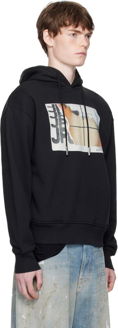 Sweatshirt Jean Paul Gaultier Jean Paul Gaultier Printed Fire Hoodie Sort | 25/03-W-TO296-J003-001501, 1