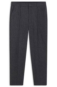 Tapered-Fit Cotton-Blend Trousers