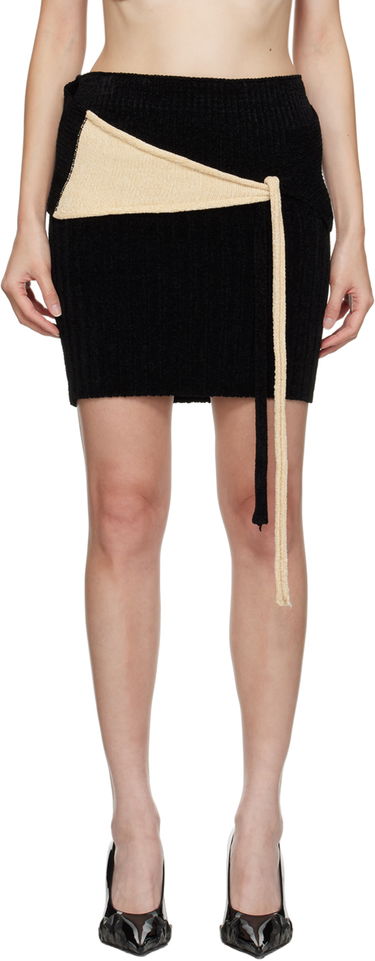 Nederdel Ottolinger Ottolinger Self-Tie Miniskirt Sort | 707202, 0