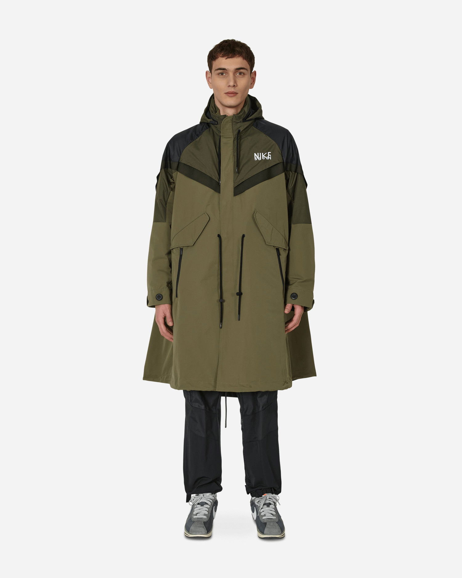 Trenchcoat Nike Sacai x Trench Jacket Grøn | DQ9027-222, 0