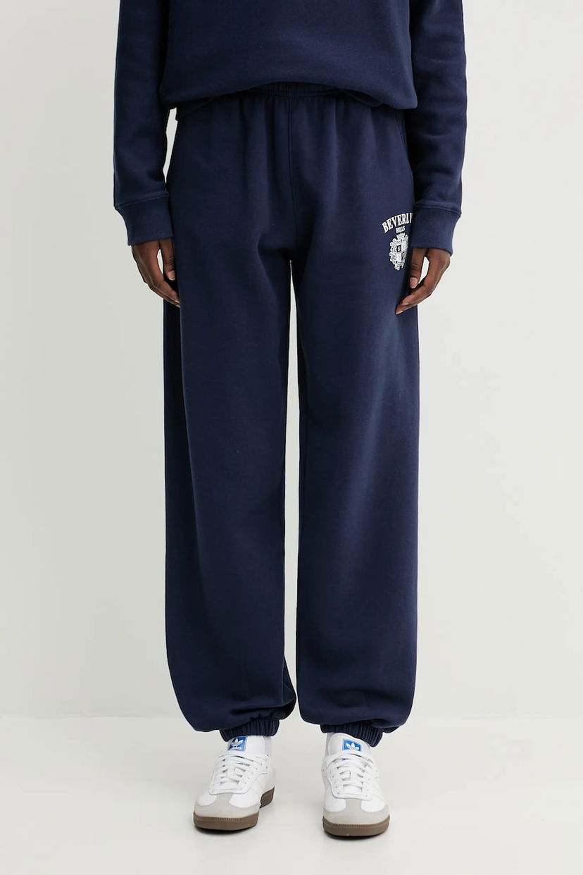Joggingbukser Sporty & Rich Sporty & Rich BH Crest Soft Sweatpants Mørkeblå | PA050626256BL106