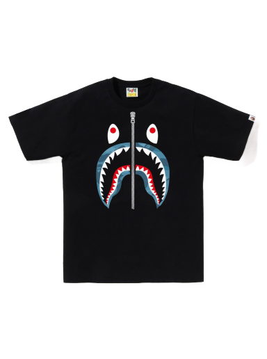 T-shirt BAPE Honeycomb Camo Shark Tee Sort | 1J30-110-042