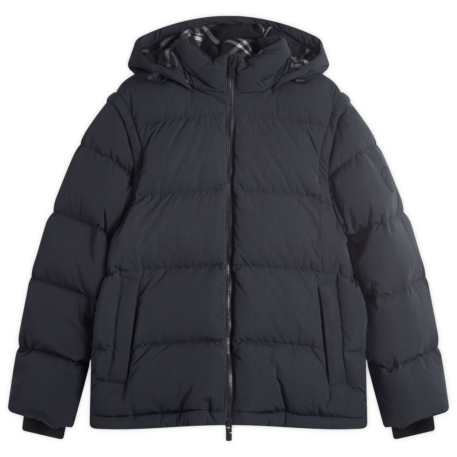 Puffer jakke Burberry Puffer Jacket With Hood Sort | 8096911-C1308, 0