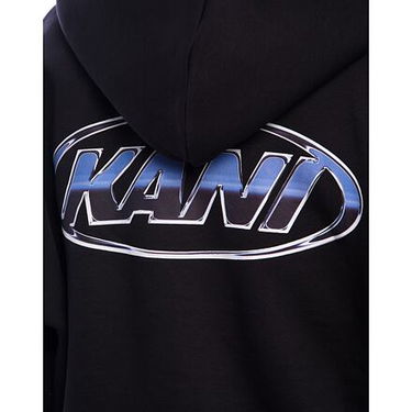 Sweatshirt Karl Kani Karl Kani Woven Signature Chrome Zip Hoodie Sort | KK-60220175, 5