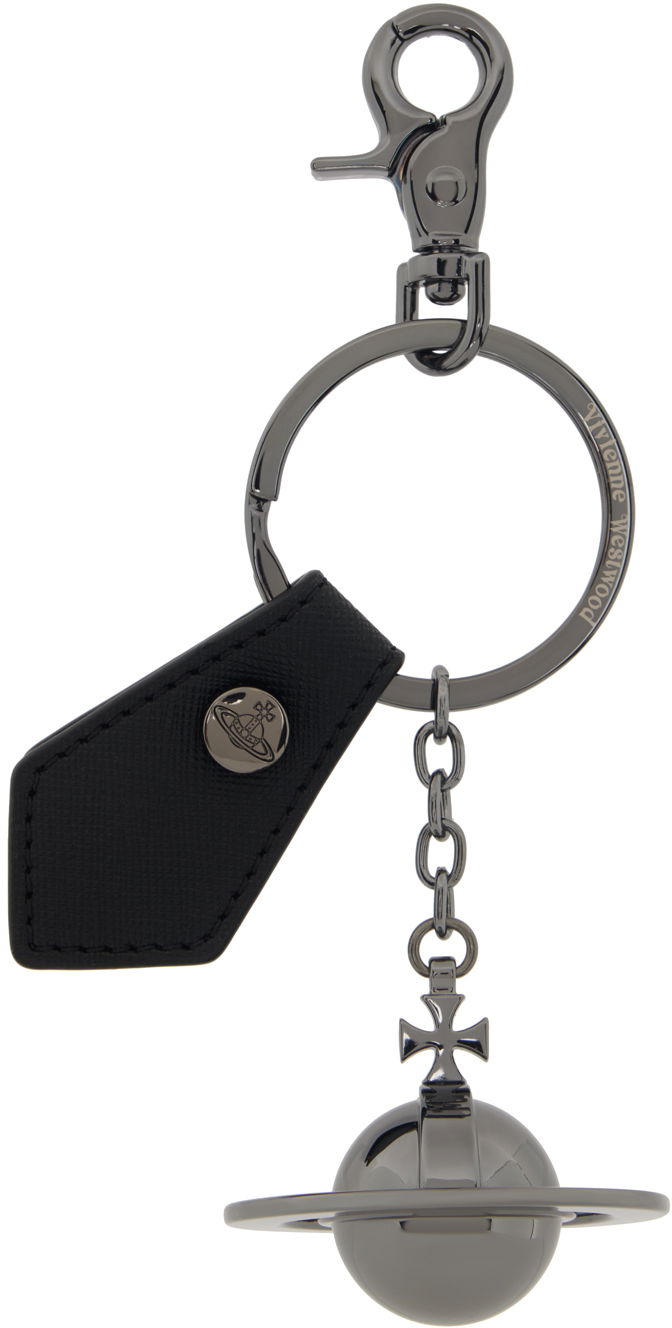 Nøgleringe Vivienne Westwood Vivienne Westwood Gunmetal 3D Orb Keychain Metalisk | 8203011NU-OM0014-