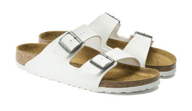 Sneakers og sko Birkenstock Arizona Birko-Flor White Regular Fit Hvid | 0552681, 3