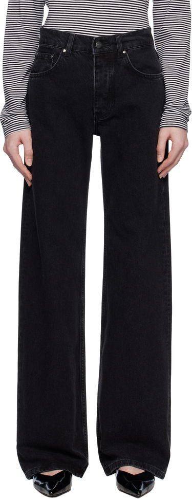 Jeans Anine Bing Hugh Black Denim Jeans Sort | A-06-1134-009, 0