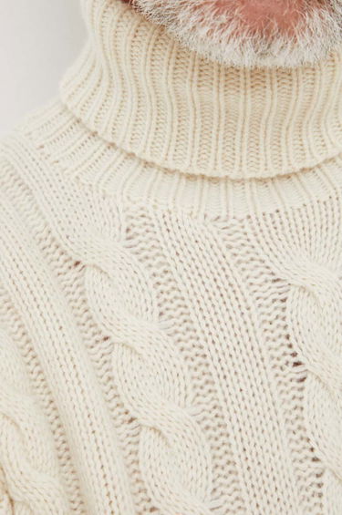 Sweater Polo by Ralph Lauren Cable-Knit Turtleneck Sweater Hvid | 710917035, 4