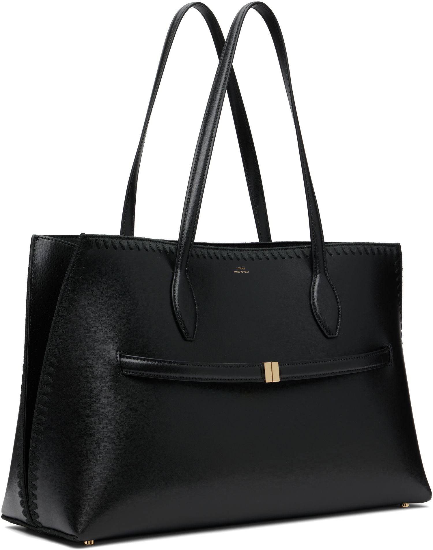 Mulepose TOTEME TOTEME Embroidered Leather Lounge Tote Sort | 253-WAL0073-LE0025, 1