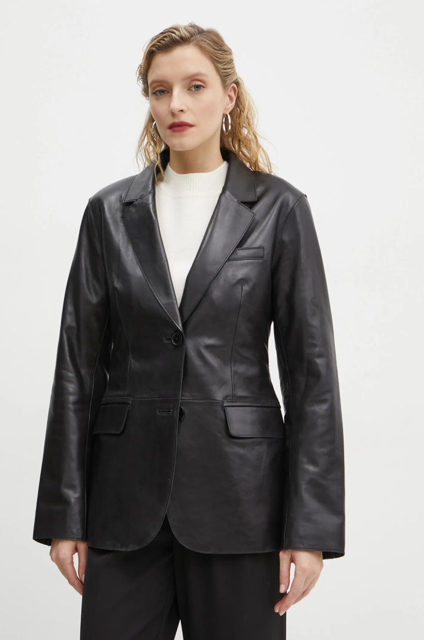 Jakke STAND STUDIO Stand Studio Mina Leather Blazer Sort | 66391.7850, 0
