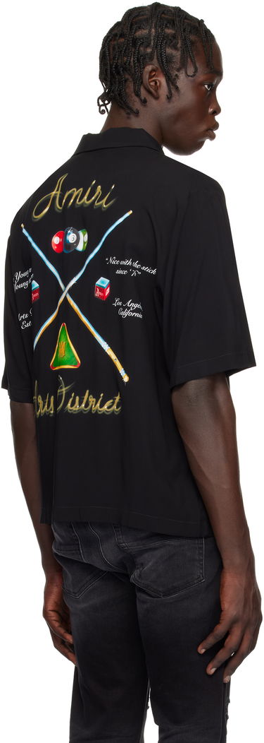 Skjorte AMIRI '' Pool Cue Bowling Shirt Sort | AMSTCA1078, 2