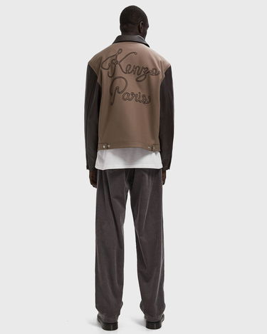Jakke KENZO Kenzo Paris Chainstitch Leather Jacket Brun | FF68BL1519OH.92, 2